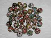 14mm Round Mix Cloisonne Beads (CLSN14)